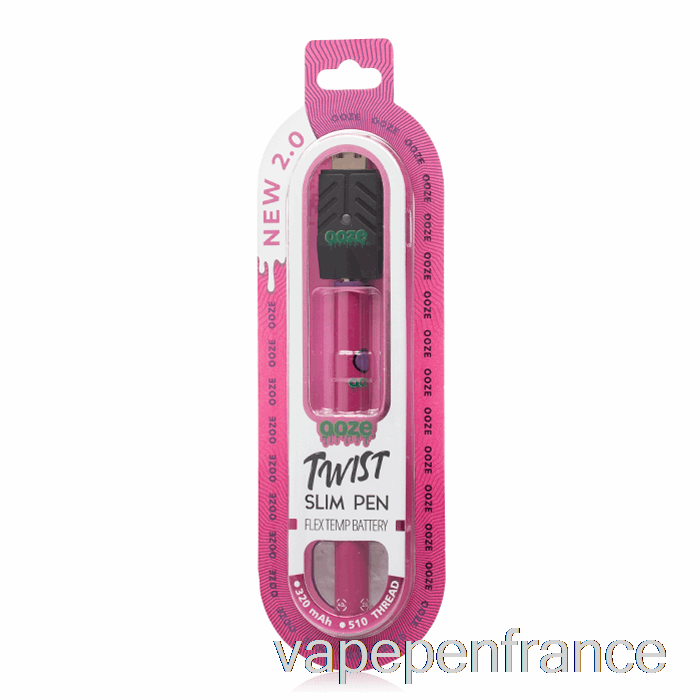 Ooze Slim Twist Pen 2.0 Flex Temp Batterie Stylo Vape Rose Atomique